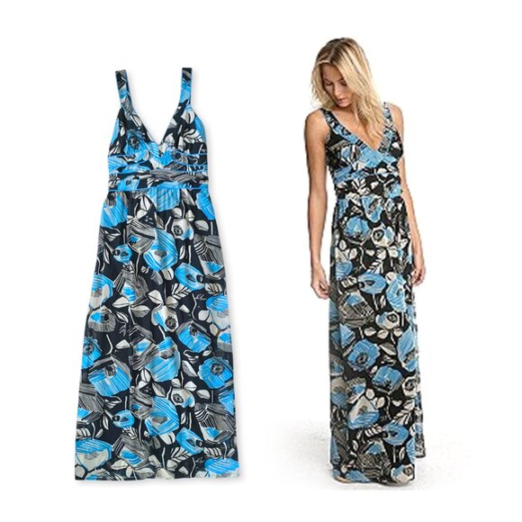 Urban Outfitters Kimchi & Blue Maxi Floral Tropical Summer Sun Dress Whimsitwee - Picture 1 of 14